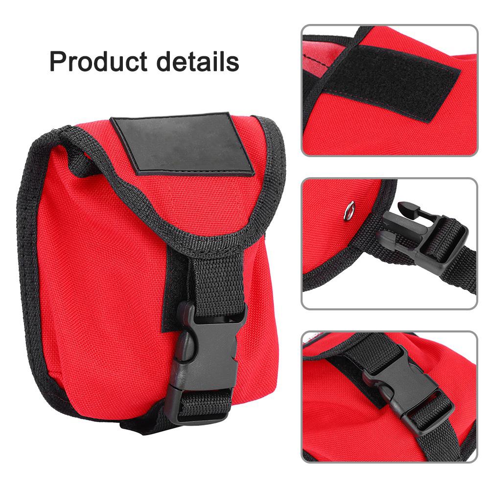 KEEP DIVING 2KG Scuba Diving Weight Belt Pocket with Quick Release Buckle (Red)