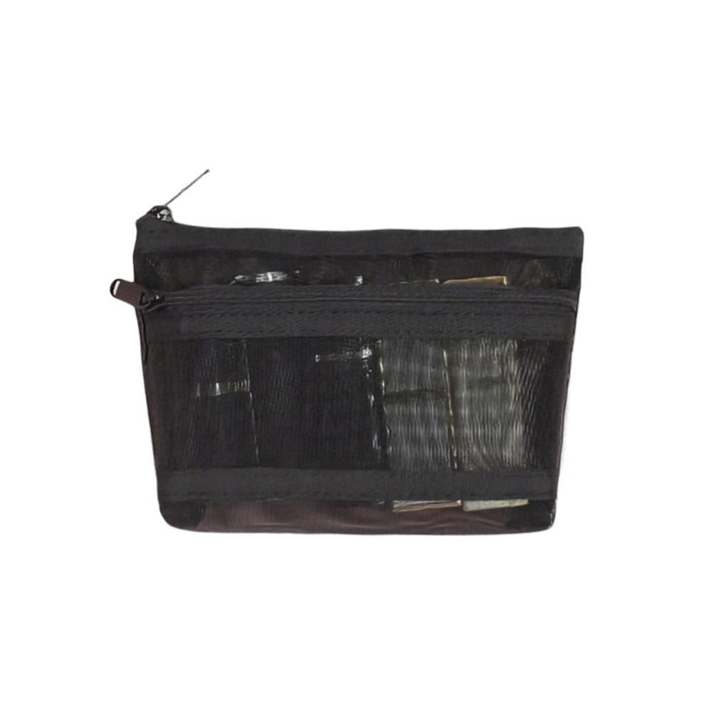 

Mesh Transparent Mesh Cosmetic Bag S/M/L Capacity Double Layered Makeup Pouch Cosmetic Organization Toiletry Beauty Case