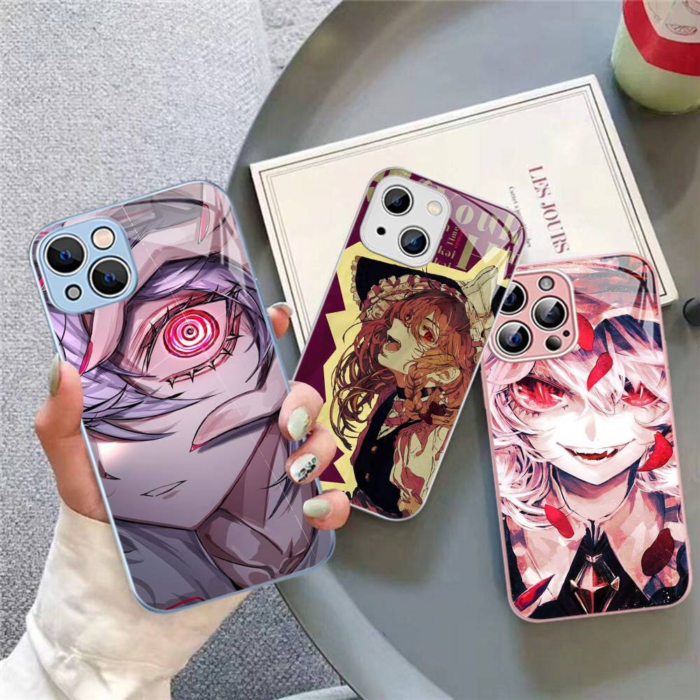 Classic Game Touhou Project Tempered Glass For Iphone 14 13 12 11 Pro Mini XS MAX 14Plus X XS XR Cover