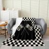 Contemporary Swirl Ring Line Art Pattern Comfortable Fleece Blanket Fit Living Room Bed Office All-match Simple Household Decor