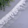 Polyester 3 Layers Chiffon Tulle Ruffle Lace Trim Embroidered Lace Ribbon for Children Skirt Women's Dress Clothing Curtain