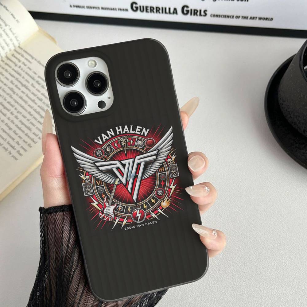 

E-Eddie Van H-Halen Singer For IPhone 15 16 17 14 13 12 11 Pro Max 16E 16 Plus 17 Air Corrugated Shockproof Phone Cover iPhone 16pro max