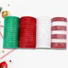 4 Rolls Xmas Tree Decor Christmas Decor Mesh Rolls 10 Yards 5.9 in Christmas Ribbon Holiday Christmas Grosgrain Ribbon for Xmas