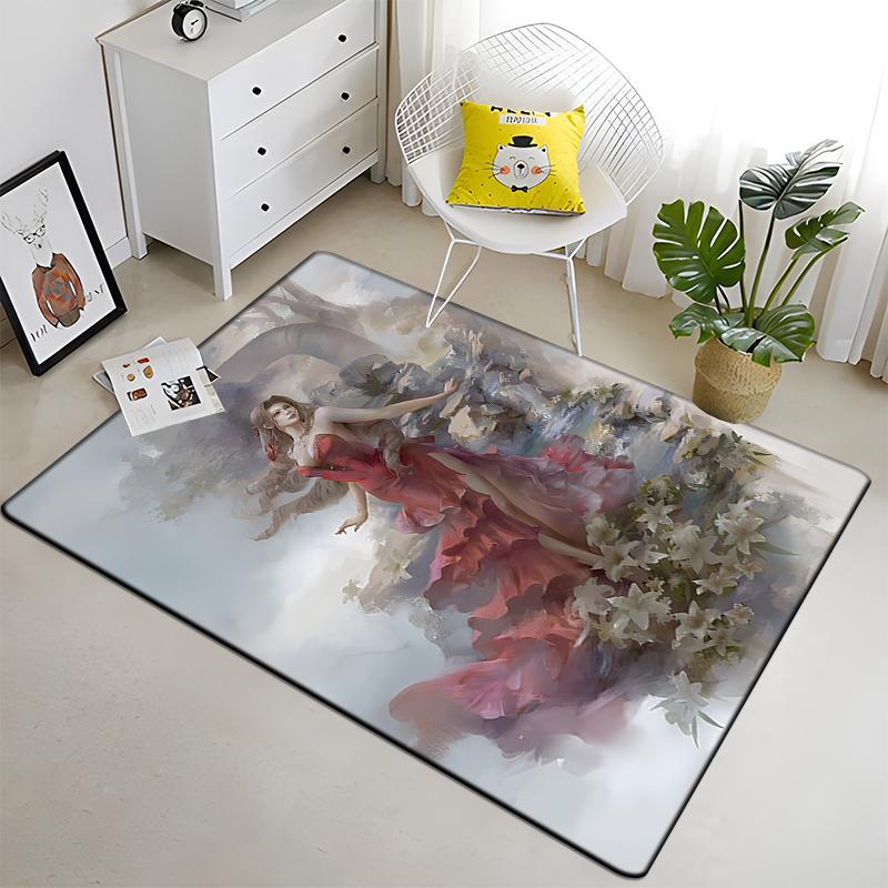 Final Fantasy Carpet Art Printed Living Room Bedroom Children's Rugs Soft Kitchen Area Rug Non-slip Flannel Carpet Floor Mat