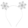 European & American Fashion Crystal Snowflake Headdress - Christmas Headband for Party Girls