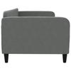 Daybed Dark Grey 90x190 Cm Fabric