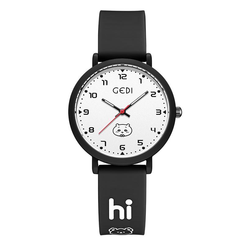 Cartoon Animation Same Student Watch Candy Color Waterproof Silicone Watch Small Fresh Junior High School Quartz Watch