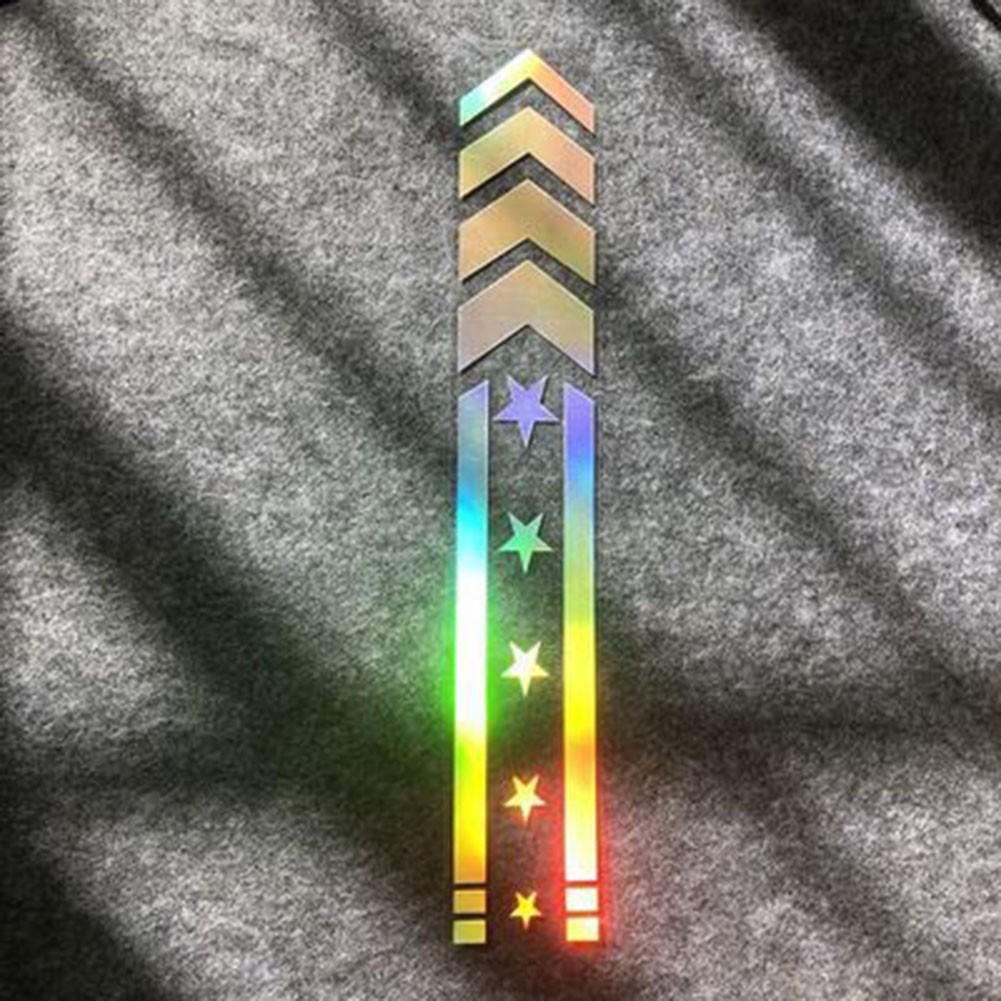 Customizable Reflective Motorcycle Arrow Decals Stand Out from the Rest