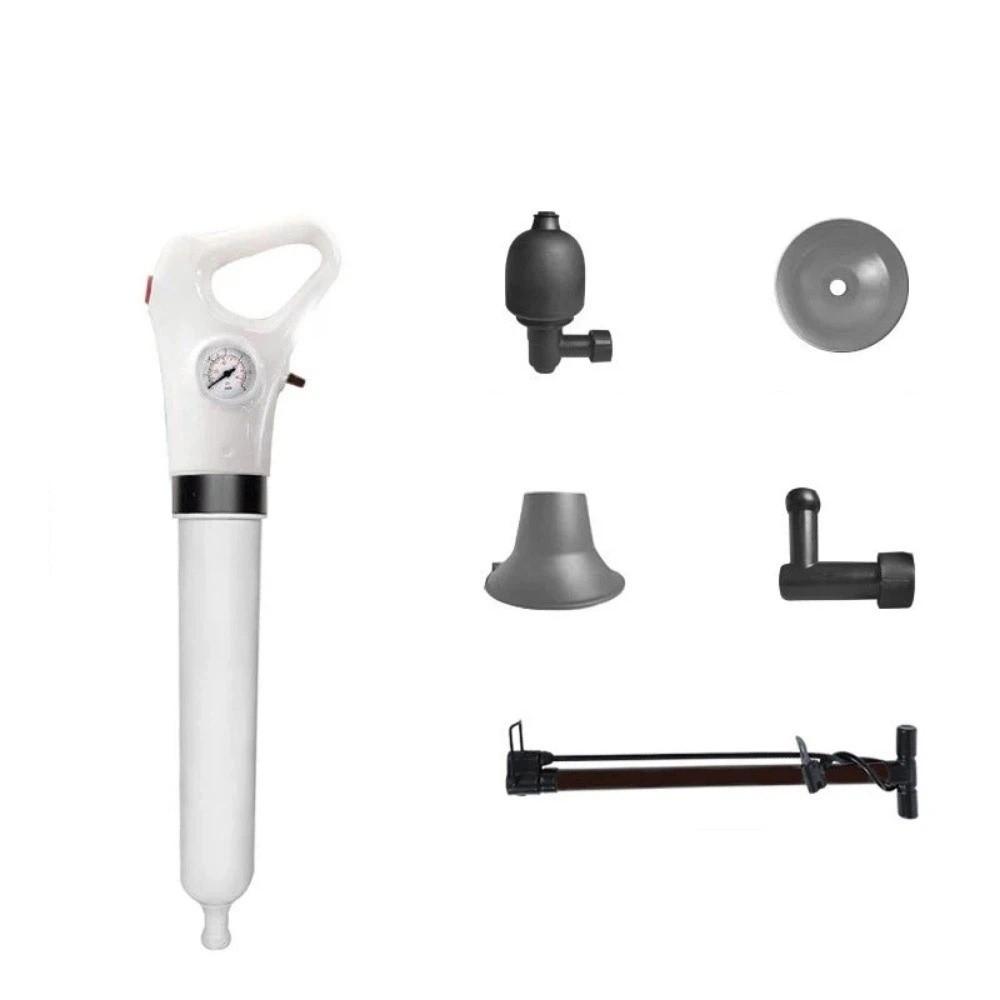 

High Pressure Dredge Clog Remover Pipe Plunger with Barometer Drain Unclogging Device Powerful Drain Cleaner