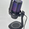 Game microphone USB computer recording microphone with anti-spray net set RGB lighting capacitor microphone