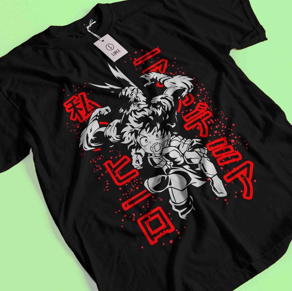 

Deku T-Shirt My Hero Academia Bakugo Katsuki Anime Midoriya Dabi All Might Shirt 4XL