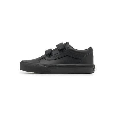 KIDS Old Skool Velcro - (Classic Tumble) Black Mono VN000CYAHF91