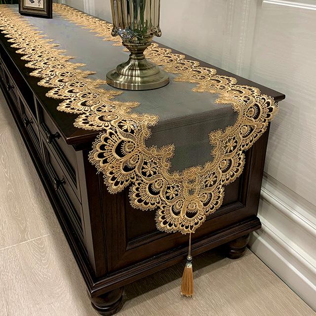 American-style Coffee Table Cloth, Lace Fabric, European-style Dressing Table Dust Cover
