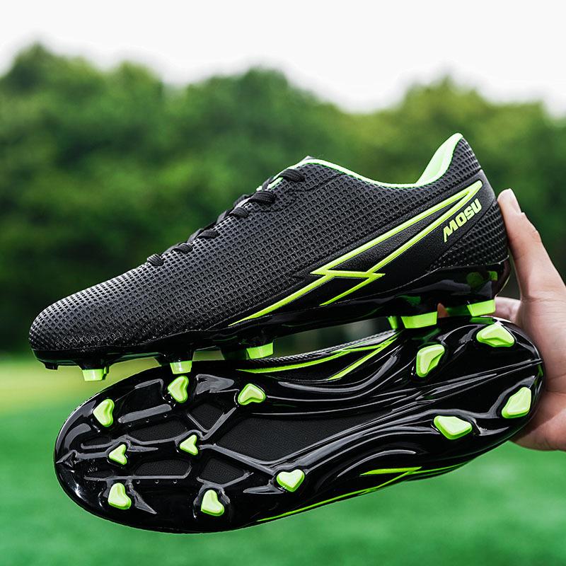 Männer Fußball Stiefel Lange Spikes Hohe Knöchel Fußball Schuhe FG Outdoor Gras Stollen Fußball Stiefel Training Sport Fußball Schuhe