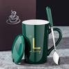 Mug with Lid Spoon Ceramic Cup Opening Practical Gift Souvenir Box Creative Coffee Cup