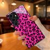 Pink Black Leopard Print Phone Case for Samsung for Galaxy S26 S25 S24 S23 Ultra  S22 Ultra S20 Ultra 56 A72 A73 5G