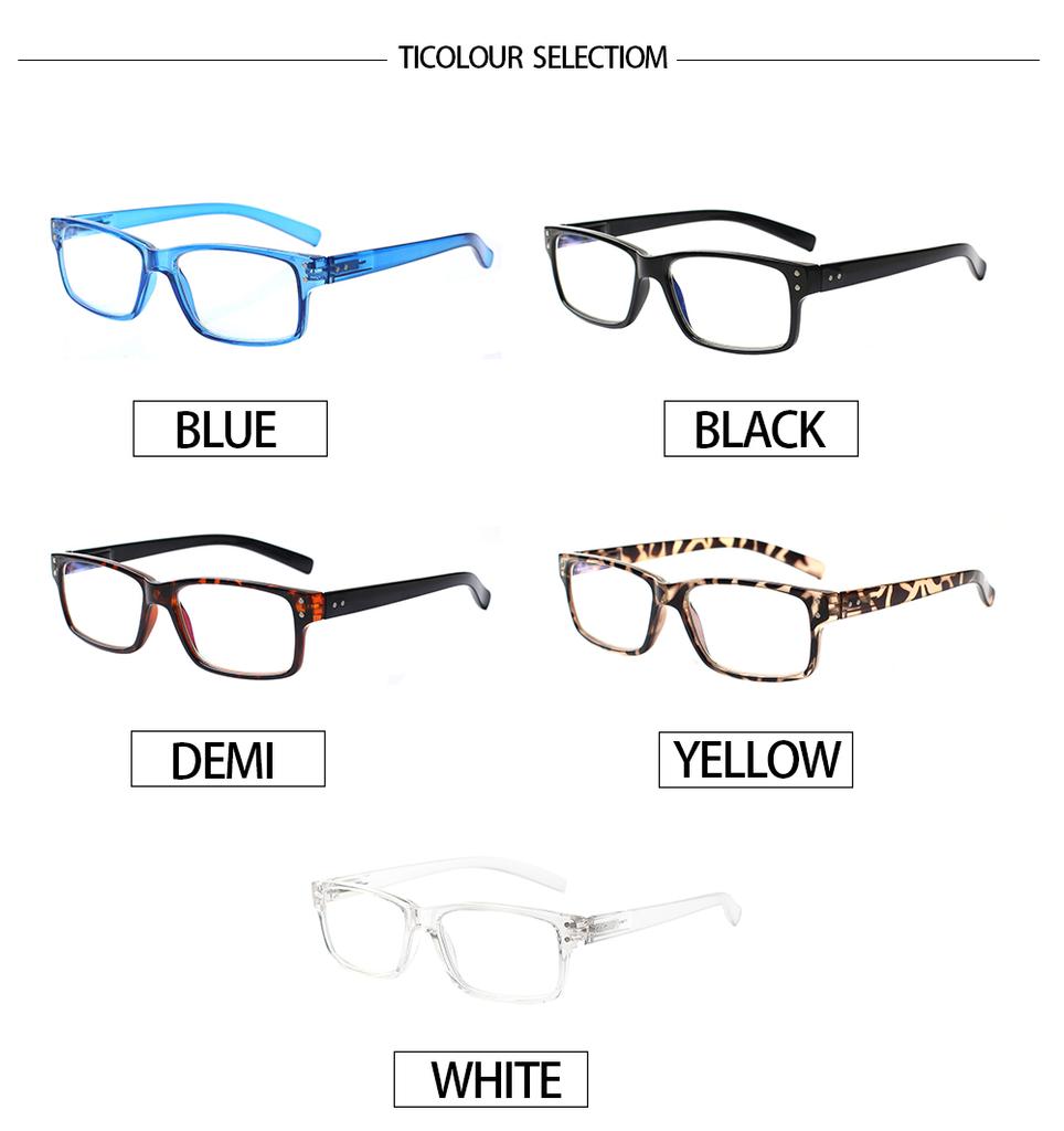 Reading Eyeglasses Spring Hinge Blue Light Blocking HD Lenses Men and Women Prescription Eyeglasses For Men And Women