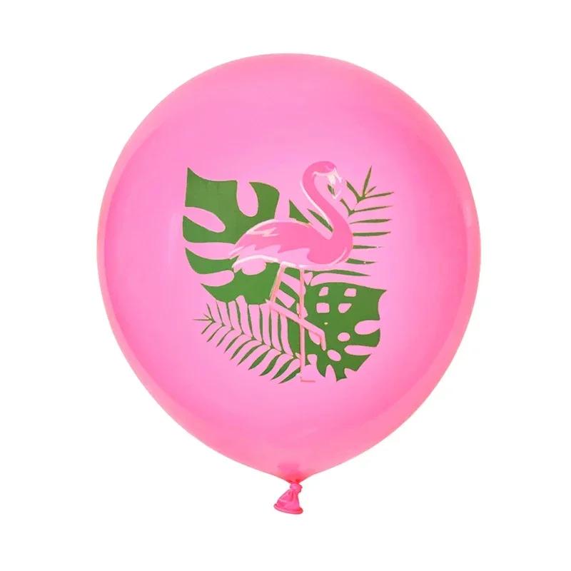 12Pcs 12inch Hawaiian Aloha Tropical Luau Latex Balloons for   Summer Beach Birthday Bar Party Wedding Supplies