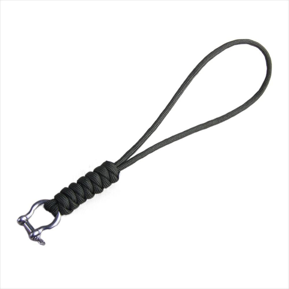 

D-образная пряжка для зонтика, веревка для ключей, высокопрочный парашютный шнур, брелок для ключей, аварийная веревка green