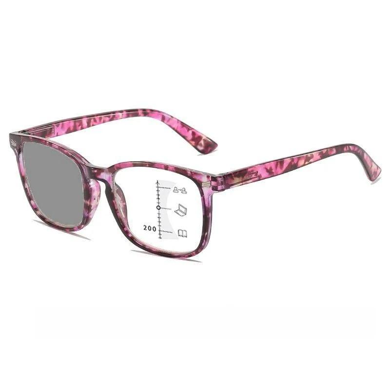 

Модные очки для чтения с мультифокальными линзами-хамелеонами с принтом, высокой четкости, с защитой от синего света, для пресбиопии, диоптрии от +1.0 до +4.0 4.0