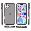For iPhone 17 Case PC+TPU Shockproof Clear Phone Cover