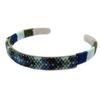 Les Trésors De Lily [P4905] - Silver Blue 'Navajos' Steel Bracelet