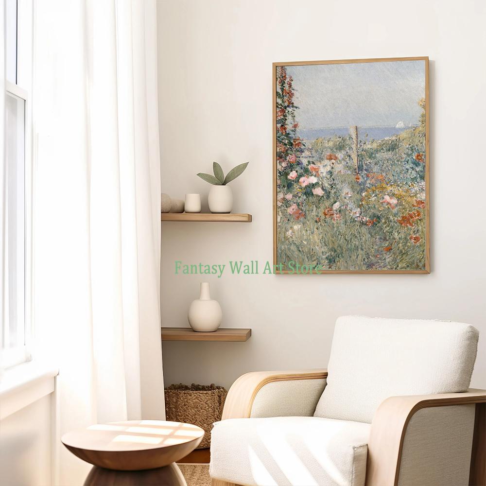 Wildflower Prints Neutral Floral Gallery Wall Decor Antique Summer Landscape Poster Garden Countryside Aesthetic Wall Decoration