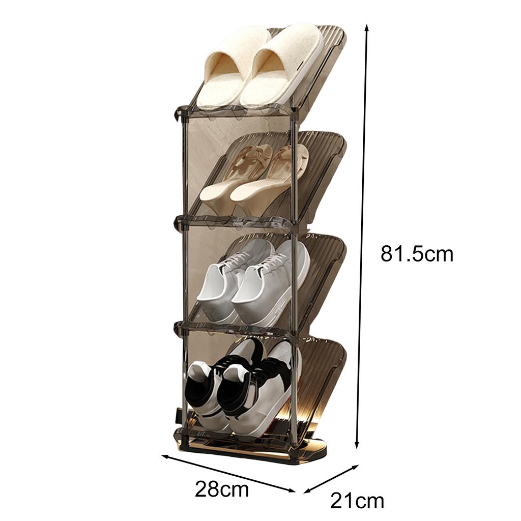 1 Set Stackable Shoe Racks Save Space Entry-level Multi-layer Plastic Living Room Cabinet Furniture Shoe Organizer Storage Shelf