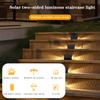 Solar Stair Lights Outdoor 2 Sided Lighting Solar Step Lights Waterproof IP54 Solar Deck Light For Fence Wall Patio Yard Porch