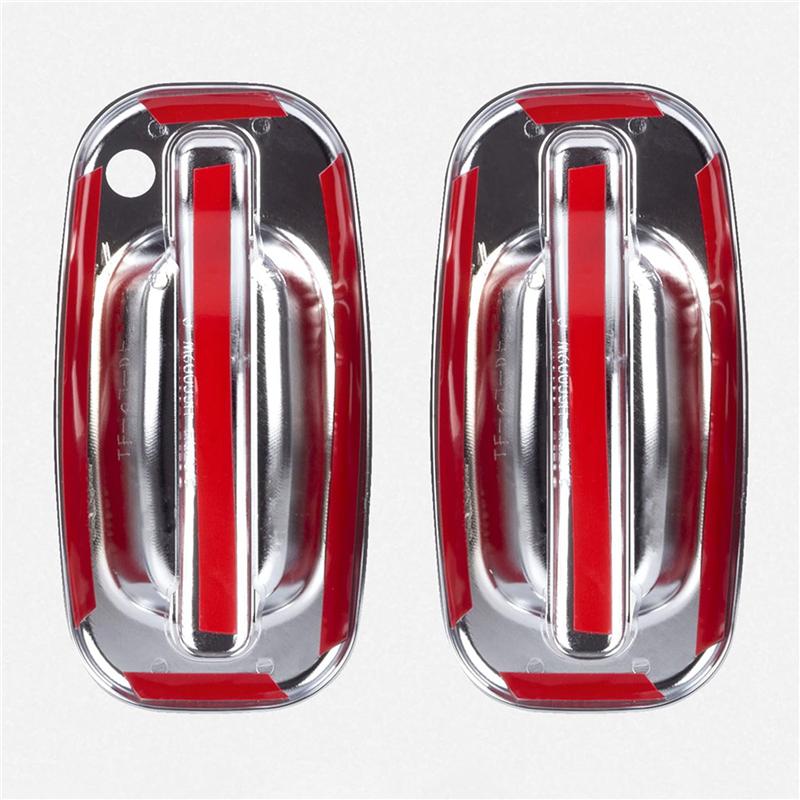 

4X Chrome Door Handle Cover Trim For Silverado Tahoe Suburban Avalanche GMC Yukon Sierra 1999-2006 серебряный