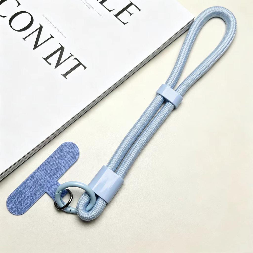 Adjustable 6mm Braided Anti-Drop Mobile Phone Wrist Strap with Self-Locking and Multi-Color Options
