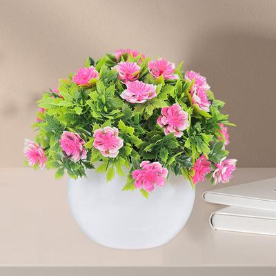 Pianta in vaso finta, realistica, resistente, artificiale, bonsai, ornamento per la casa, ufficio, patio, decorazione da tavolo