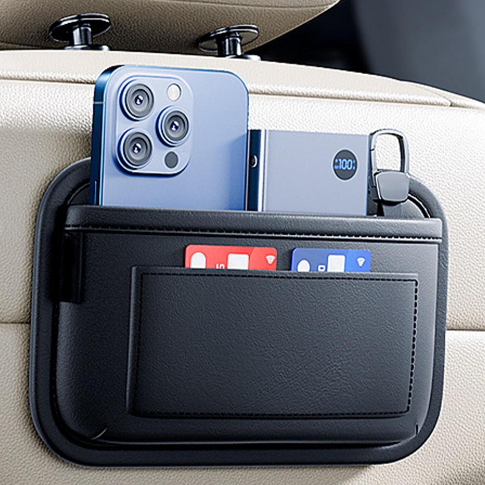 Car Seat Organizer Storage Organizer Crevice Filler Auto Bag PU Leather Car Interior Organizer for Trucks SUVs RVs and Other
