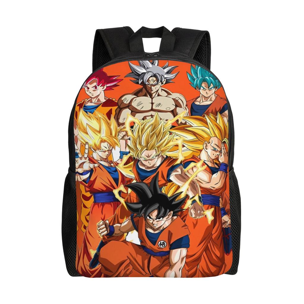 Dragon Ball Backpack for Men Women Cool Student Work Daypack  Laptop Computer Canvas Bags Outdoor