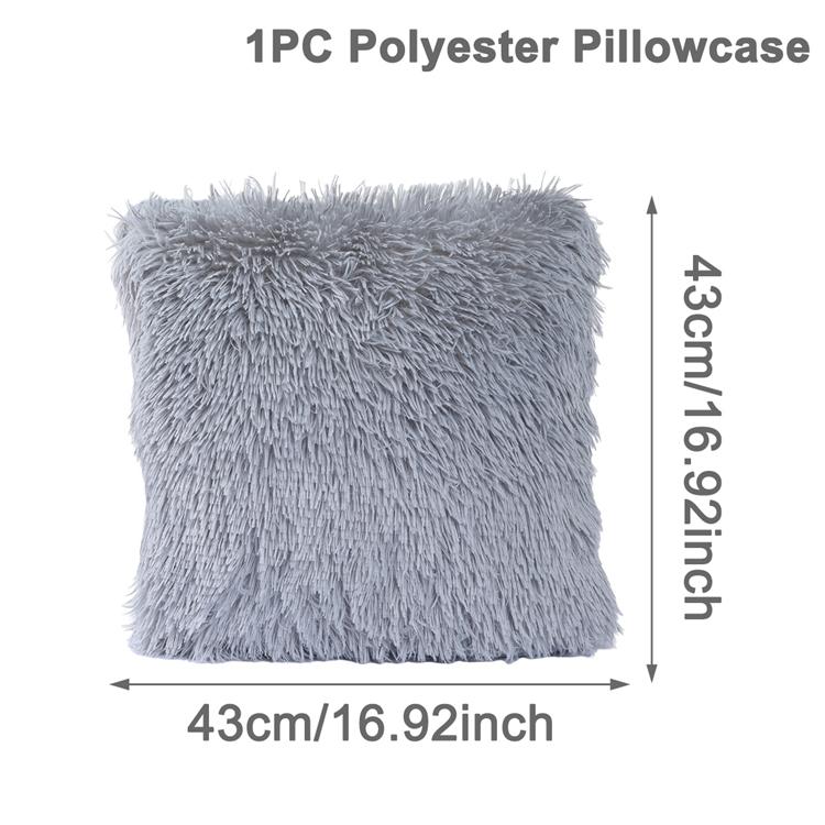 

Роскошный искусственный меховой плед наволочка роскошная декоративная плюшевая наволочка чехол для подушки для дивана спальни автомобиля 42x43 см