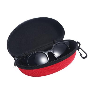 Portable Eyeglasses Protector Case with Hook Men Women Zipper Box Eye Glasses Box Sunglasses Bag Shell Clam Pouch Hard Case
