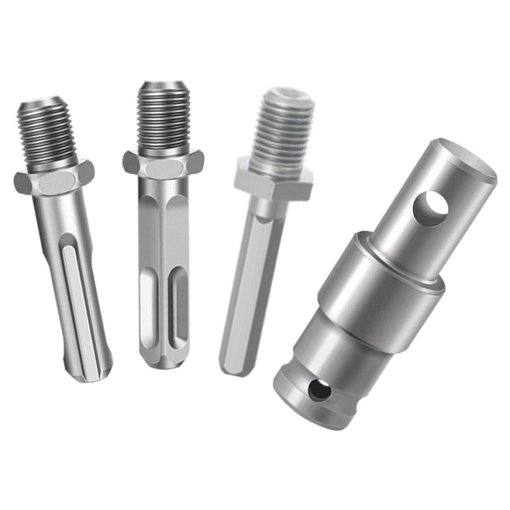 1pc Earth Auger Adapter Tool 4 Interface Types For Impact Wrench Hammer Machine Socket Adapter Ratchet Wrench