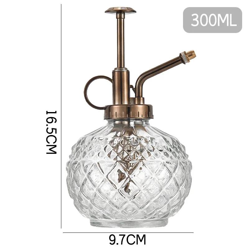 Sticla de pulverizare din sticlă cu relief nordic Pulverizator de ceață pentru casă vintage Pulverizator de grădină tip pneumatic Accesorii pentru baie Sticle de igienizare