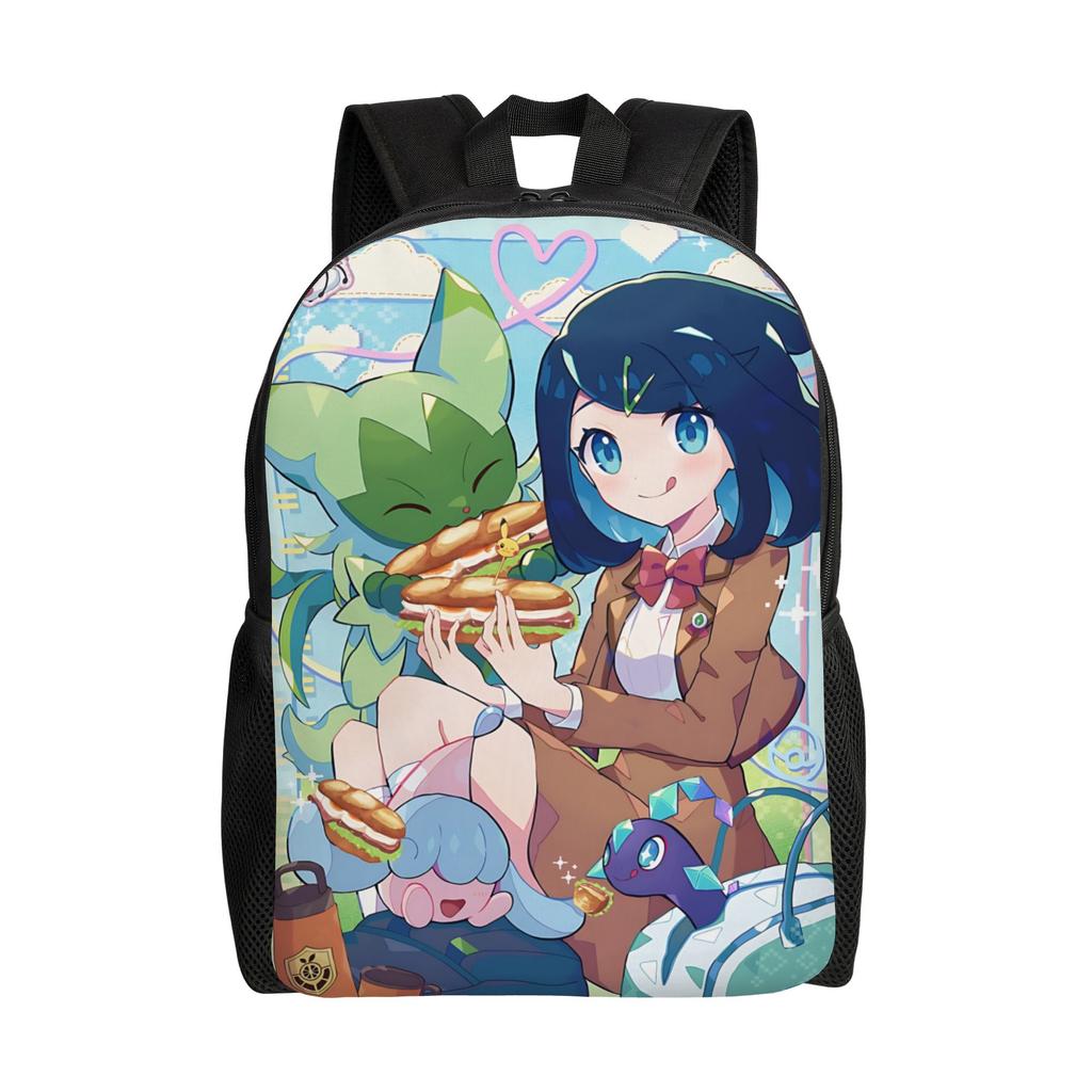 Its Bags Pokemon Backpacks Daypack Summer Vibes mochila Outdoor Zipper Closure Rucksack
