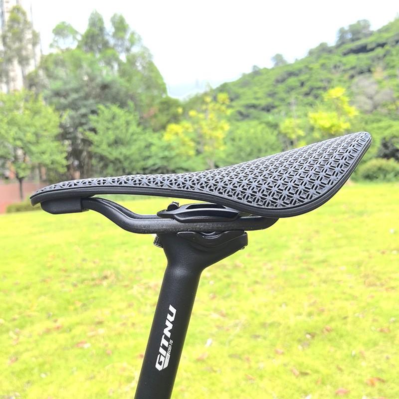 3D Printed Carbon Fiber Bike Saddle Ergonomic Road Mountain Seat Cushion