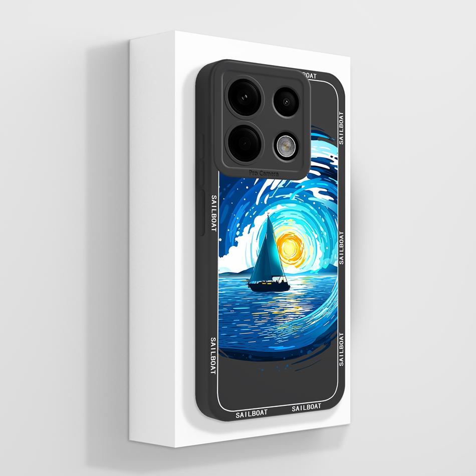 Case For POCO X6 Pro Various Style Candy Phone Cover For POCO X 6 Soft Liquid Silicone Camera Protection Shockproof Back Covers