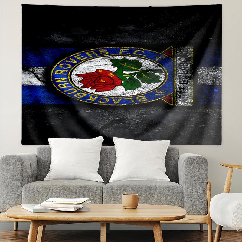 Rovers Crest Football Club Printed Printed Tapestry, for Bedroom,Livingroom, dormitory, Large Wall Decor, Fabric Decor Fan Birthday Gifts