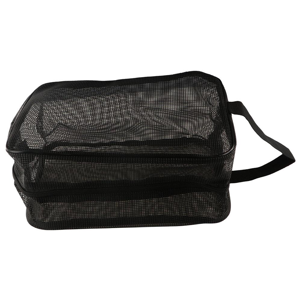 Portable Beach Pockets Quick Dry Cosmetic Organizer Case Durable Mesh Shower Bag  Bathroom
