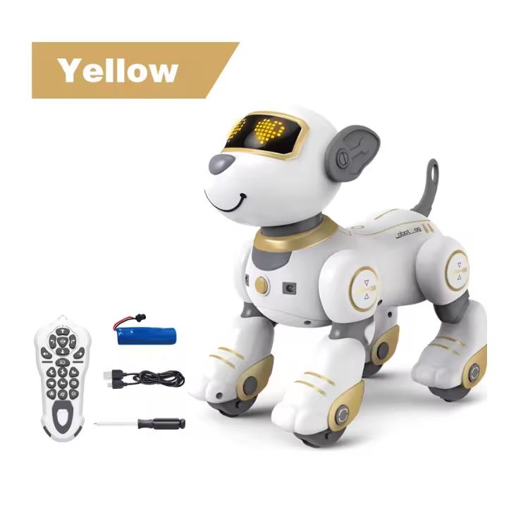Intelligent Remote Control Robot Dog Electronic Stunt Voice Command Programmable Touch-sense Music Song Children's Toys for Boys