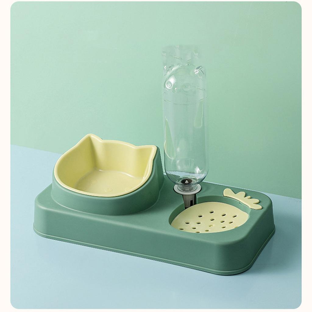 Haustier Wasser Futter Napf Set Automatischer Wasserspender Flasche Anti-Überlauf Design Doppelte Hunde Katzen Näpfe für