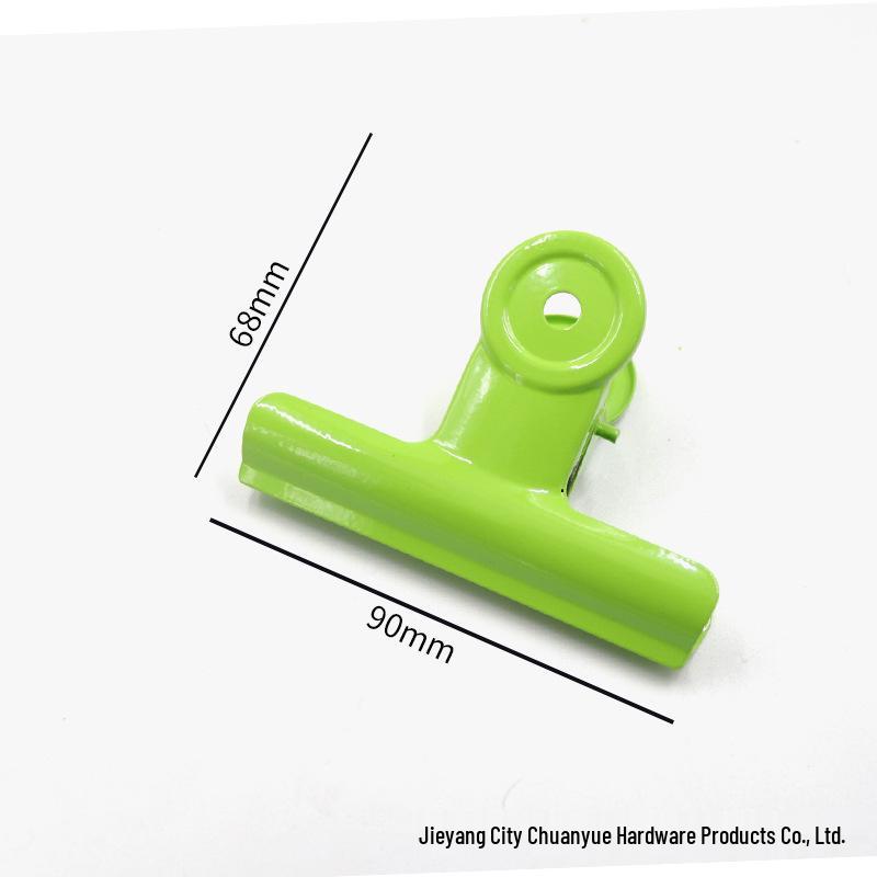 Apple Green Metal Folder Clip 22-90mm - Round Iron Diary & Ticket Holder
