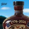 Decorative Mantelpiece Wine Bottle 250th Anniversary Commemorative Set Glass Patriotic Spirit Decanters for Celebrations Souvenir Collectibles