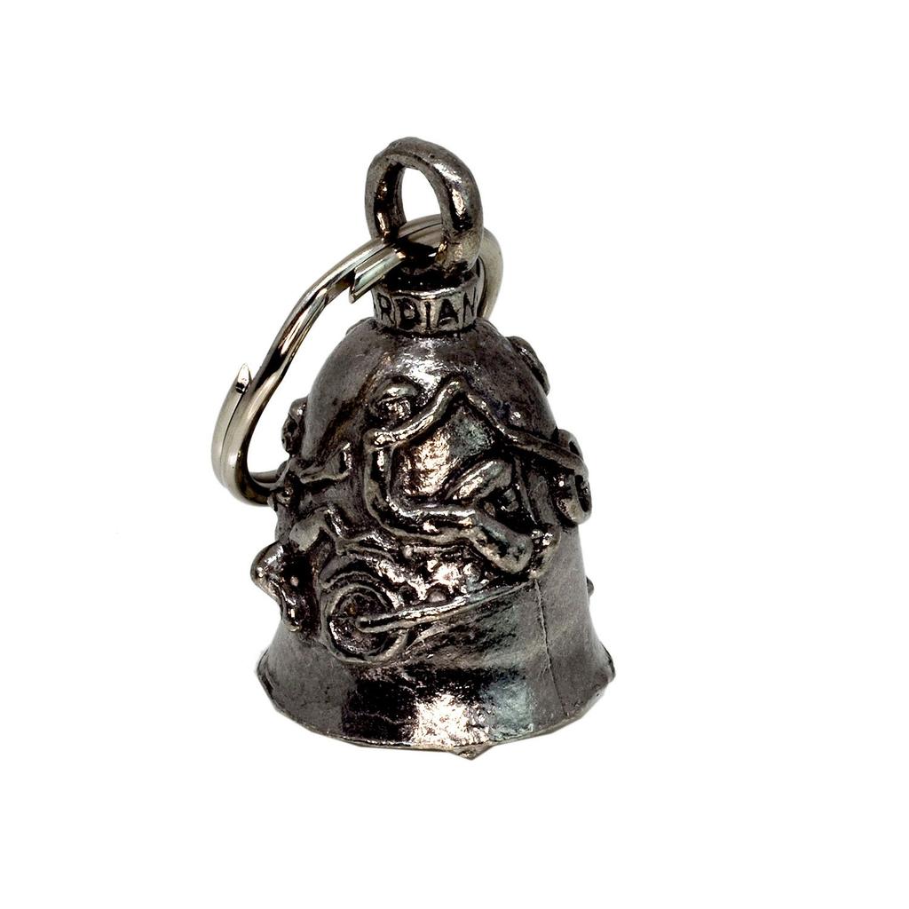 Guardian Bell USA AMGB-115 Biker Amulet Keychain Traffic Safety Bell Amulet