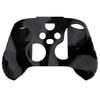 eXtremeRate PlayVital Samurai Edition Silicone Cover Skin for Xbox Series with Black Thumb Grip Soft Rubber Case Protector for Xbox Core Wireless
