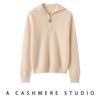 Lekasha Women's Thickened Cashmere Lapel Sweater - Autumn/Winter Zipper Cardigan Base Layer